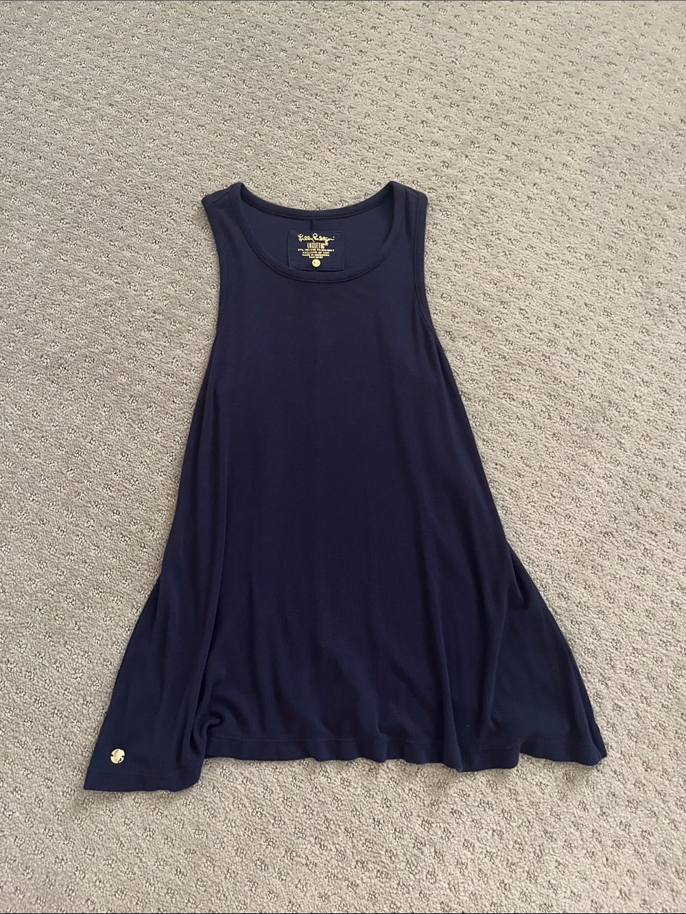 Lilly Pulitzer XS navy blue swing tank